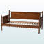 Lit de jour Hiten Artisan en bois bobiné, taille simple