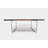 Gax Walnut Solid Wood Top Metal Base Dining Table-14369490-7084754
