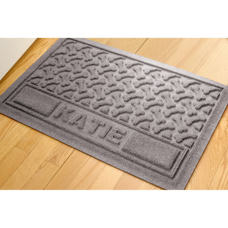 Paws and Bones Indoor Outdoor WaterHog Personalized Pet Mat