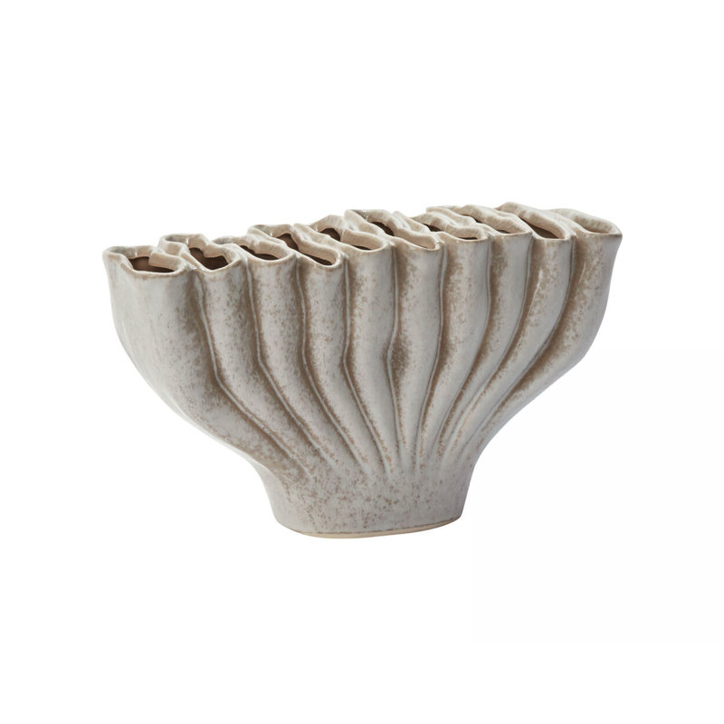Vase à vagues coralliennes