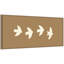 «Minimalist Birds Panel 2 Brown» par Laura Moss, reproduction d'art sur toile encadrée-1495178112-1495177339-1495177340