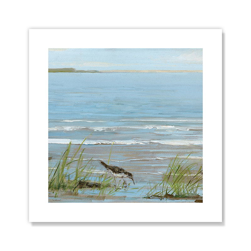 Après-midi sur le rivage II - impression sans cadre, H 10 po x l 10 po x P 0,1 po
