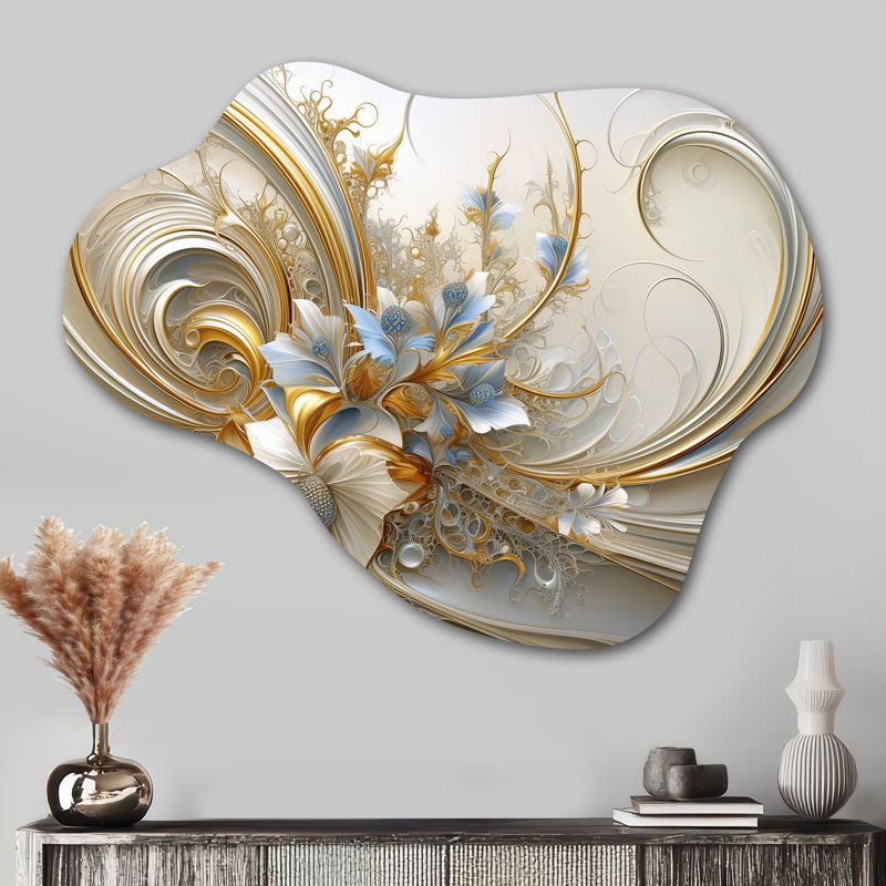 Art mural en métal asymétrique Tender, H 27 po x l 35 po
