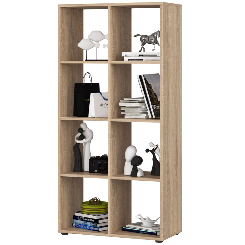 Ayca 70cm W Bookcase, (8 shelves) 144cm H x 70.5cm W x 33cm D
