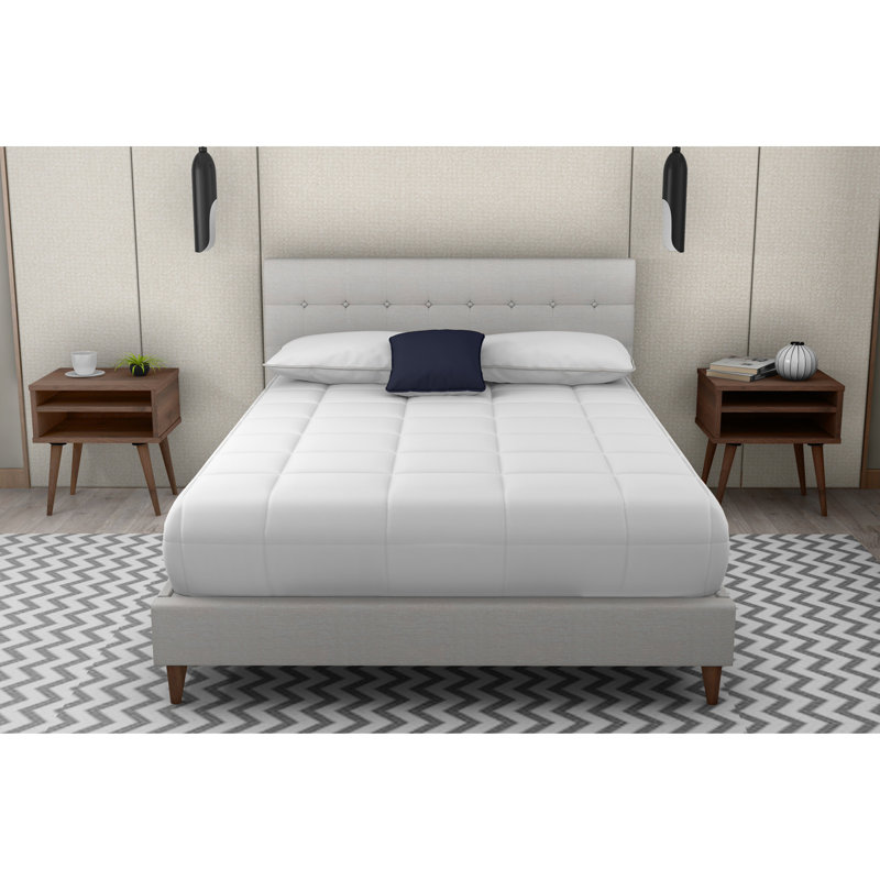 Upholstered Bed With 2 Nightstands, Queen