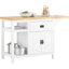Solid Wood Top Kitchen Island