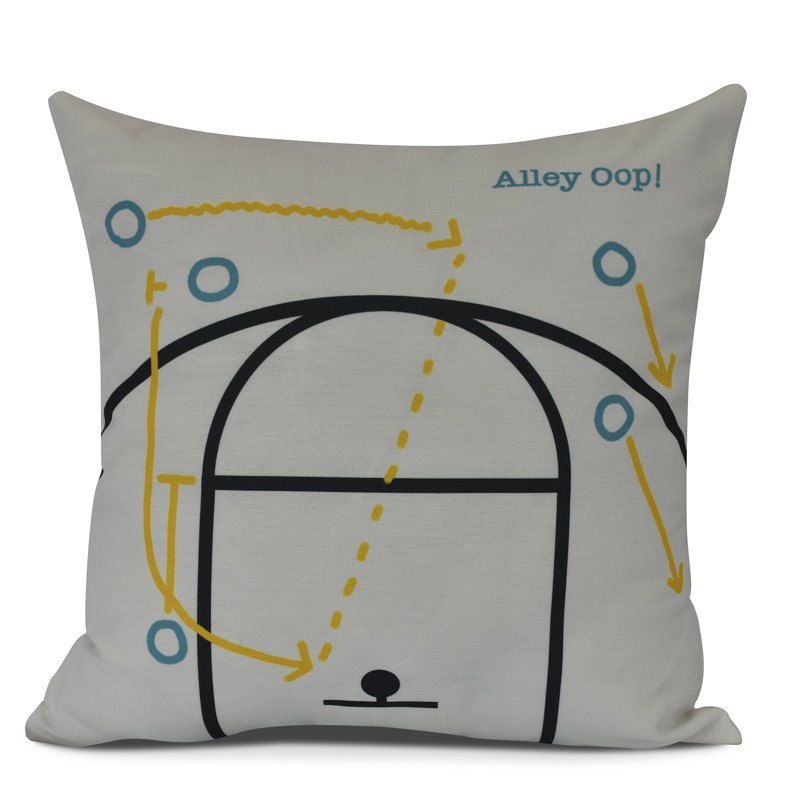 Housse et insert de coussin carré Goals, Gourds, and Gatherings, H 16 po x l 16 po, Blanc