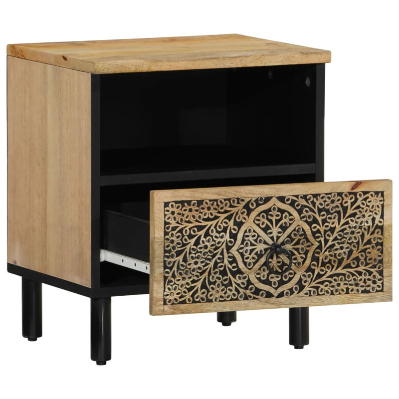 Chandrima 40cm W Iron Bedside Table