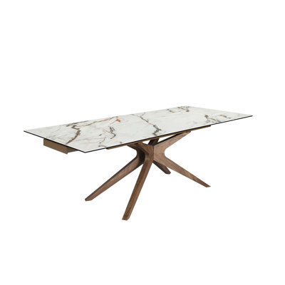 Extendable Marble Top Dining Table