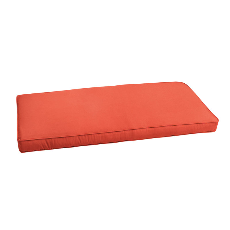 Sunbrella Outdoor 2'' Bench Seat Cushion, 2" H x 37" W x 17" D, Canvas Rust Sunbrella® Canvas
