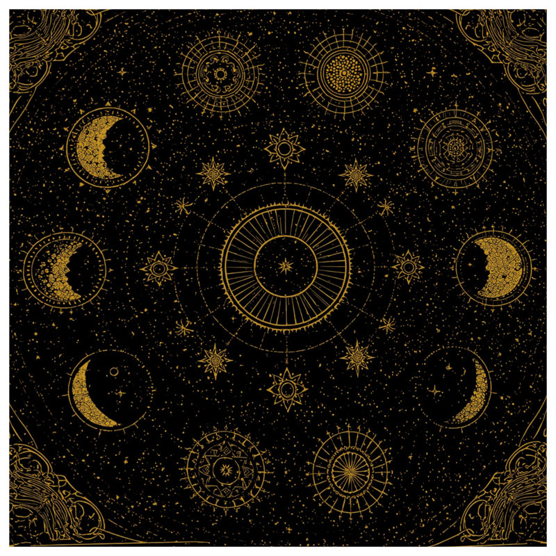 Toile tendue sur châssis Celestial Moon Phases, 16 po x 20 po