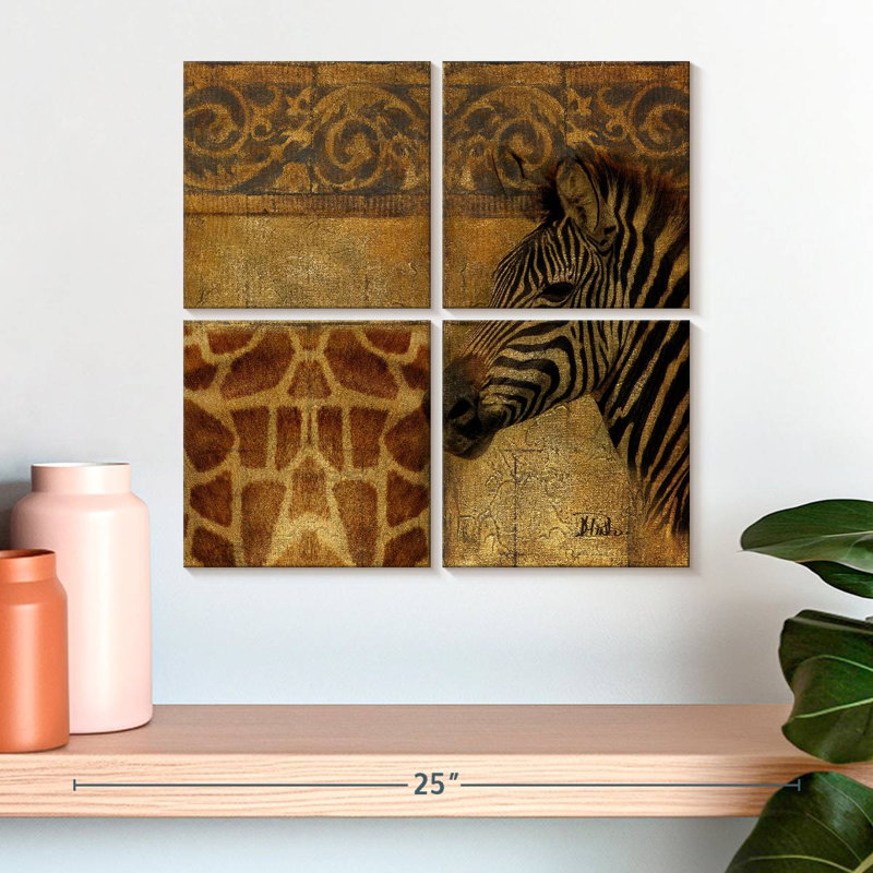 Brampt Elegant Safari Zebra I, 18" H x 18" W