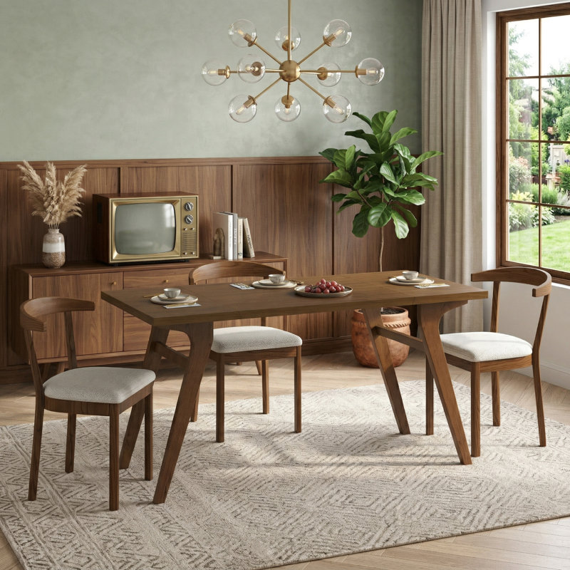 Table basse convertible à plateau relevable en table de salle à manger, hauteur variable, finition bois naturel, Noyer