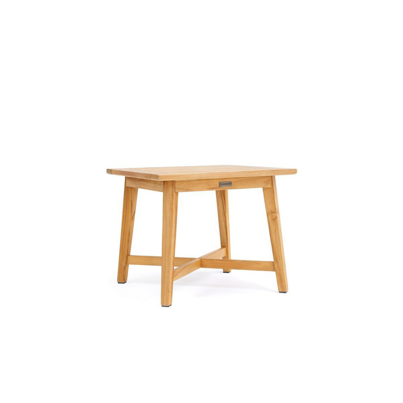 Square Teak Outdoor Side Table , 24'' in. W 24'' in. D
