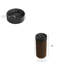 Meuble-lavabo cylindrique autoportant 16 po avec lavabo rond à surface solide, bois massif scandinave moderne-130829829-130829831-130829833