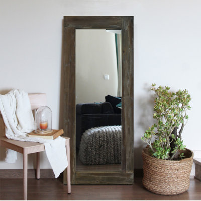 Delit Solid Wood Flat Floor Mirror