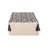 Kiki Rectangular Pouf, Natural Black