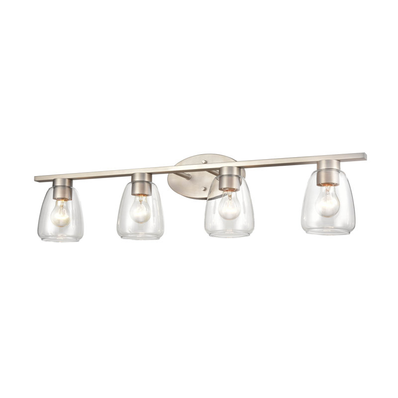 Ikard 4 - Light Dimmable Vanity Light, Satin Nickel