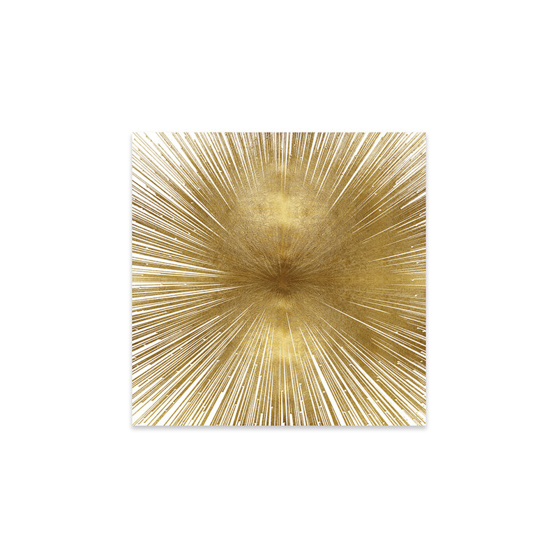 «Radiant» par Abby Young, impression sans cadre, Or, H 24 po x l 24 po x P 0,25 po