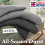 Pamposh Duvet 10.5 2Tone Hypoallergenic Coverless Duvet King Size Thick Cosy Quilt for All Season Anti Bacterial-408258953