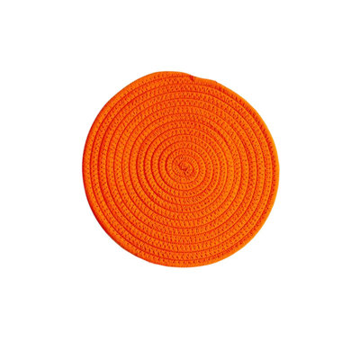 15" Round Braided Placemats Set Of 4