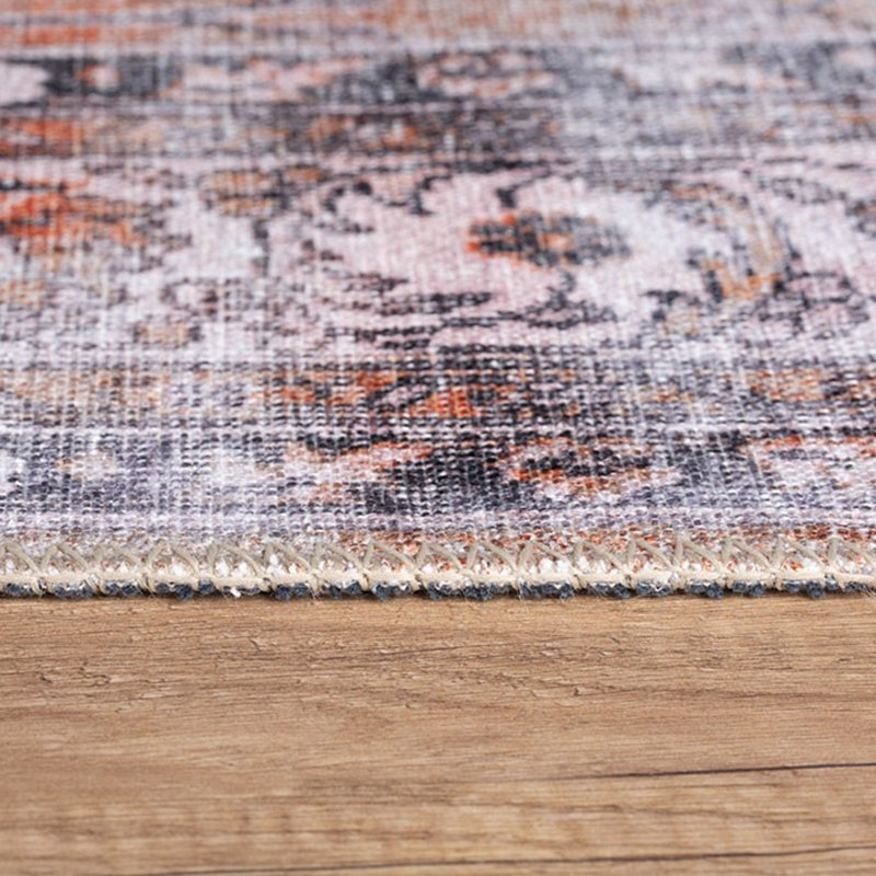 Luxurious Machine Washable Area Rug, 4.9 x 7.5 Feet, 100% Polyester, 1850 g/m², Pile Height: 0.2 inches | Eco-Friendly Recycled Poly Cotton Backing | Perfect for Living Room & Bedroom, Soft and Durable Design