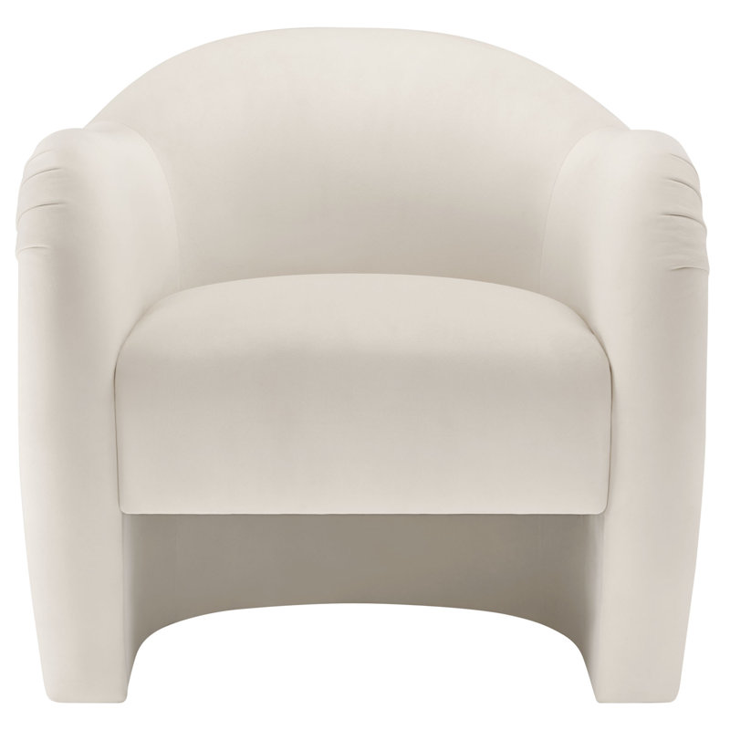 Compose Performance Velvet Accent Chair, Alabaster Velvet