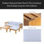 Ensemble de conversation modulaire avec canapé et coussins 5 pièces-882767314