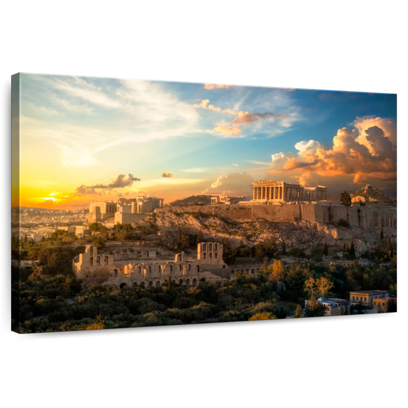 Nicci Glorious Acropolis Sunset, H 30 po x l 45 po