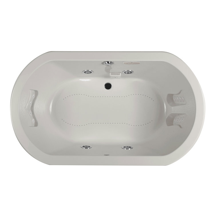 Anza™ Salon Chromatherapy Whisper 60" x 42" Drop in Combination Bathtub