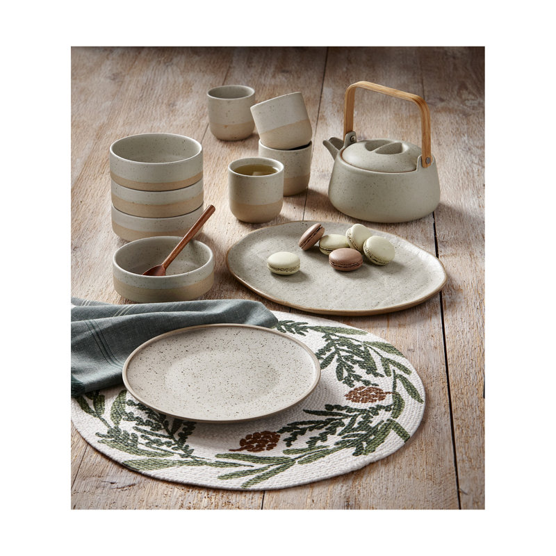 Speckle Glaze Appetizer Plate
