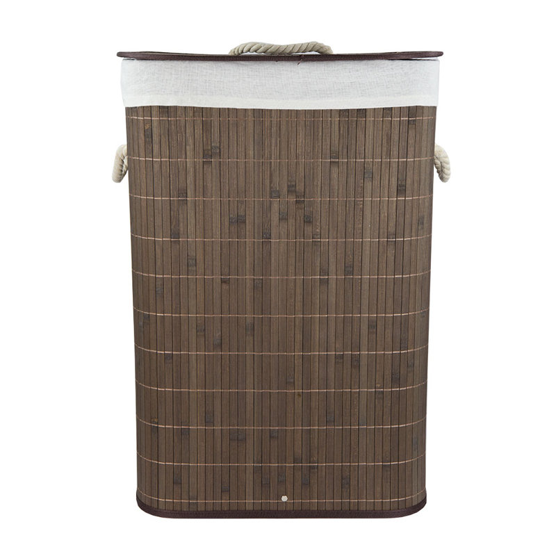 Bamboo Laundry Hamper, Brown