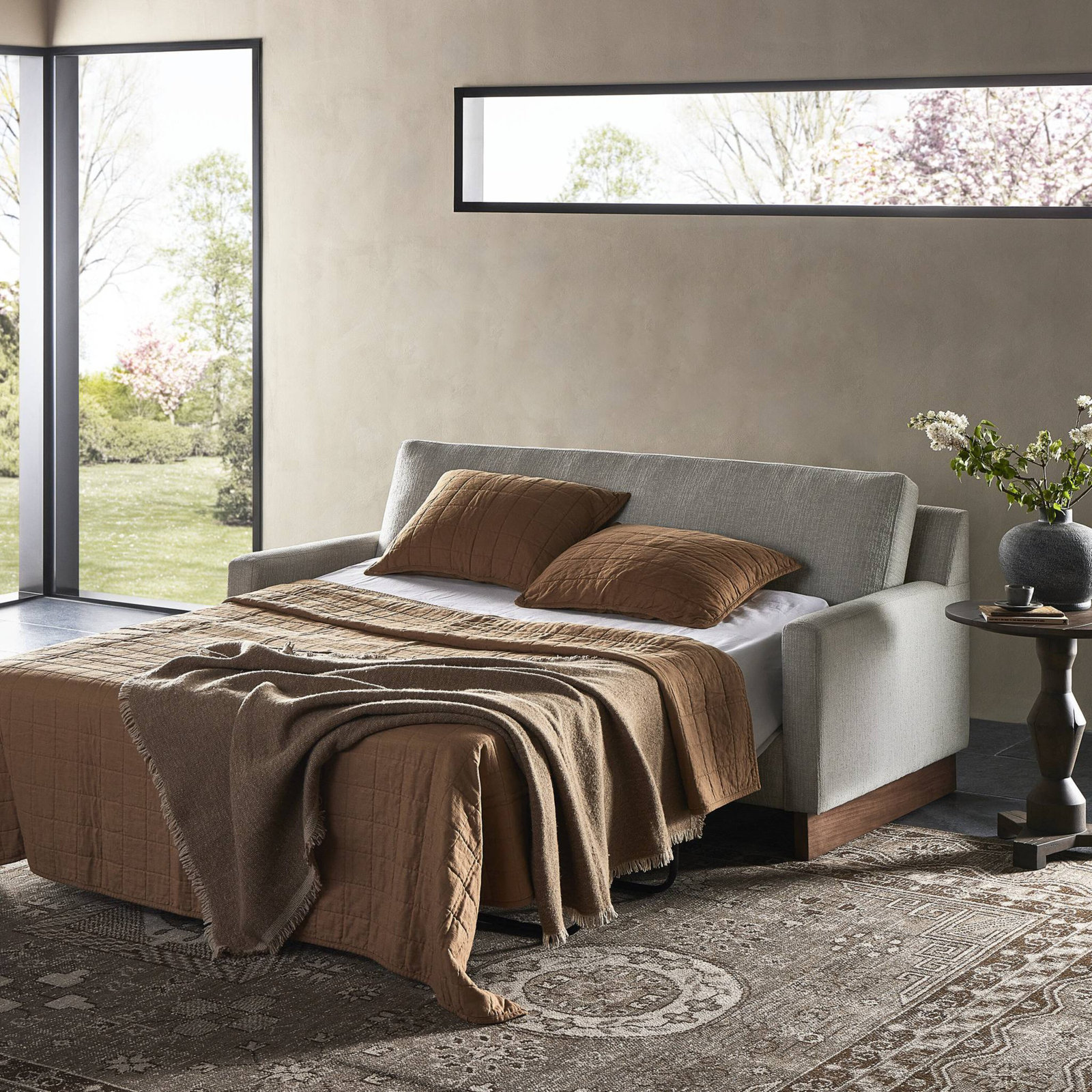 Nowra 76" Upholstered Sleeper Sofa