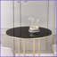 Plateau de table basse rond en verre trempé de 36 pouces avec rebord noir poli de 1/4 po - Facile à nettoyer et sécuritaire-98944781-98944778