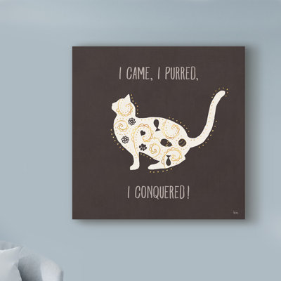 " Otomi Cats V Dark Neutral " Graphic Art Print