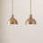 Clendon 1-Light Dimmable Metal Dome Pendant-74008650-74008651-74008654