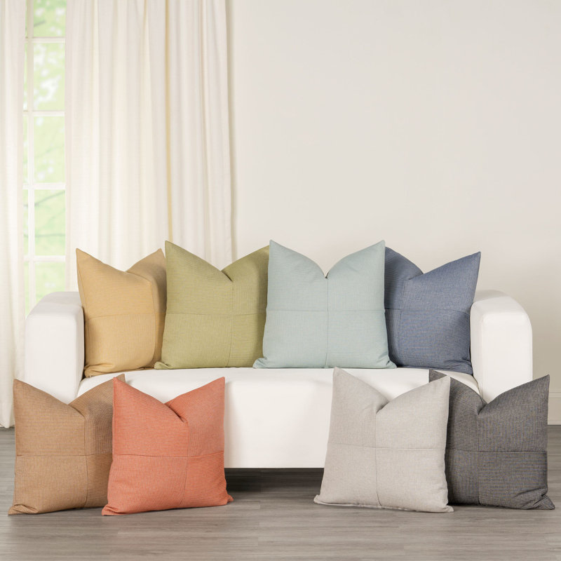 Redeem Cotton Blend Throw Pillow, Brown