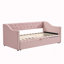Lit de jour simple tapissier avec lit gigogne-129165722