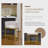 Gold Bar Stools Set Of 3, 25" H Modern Counter Height Bar Stools With Backrest, Linen Fabric Upholstered Bar Stool For Kitchen Island, Cafe-1703888863