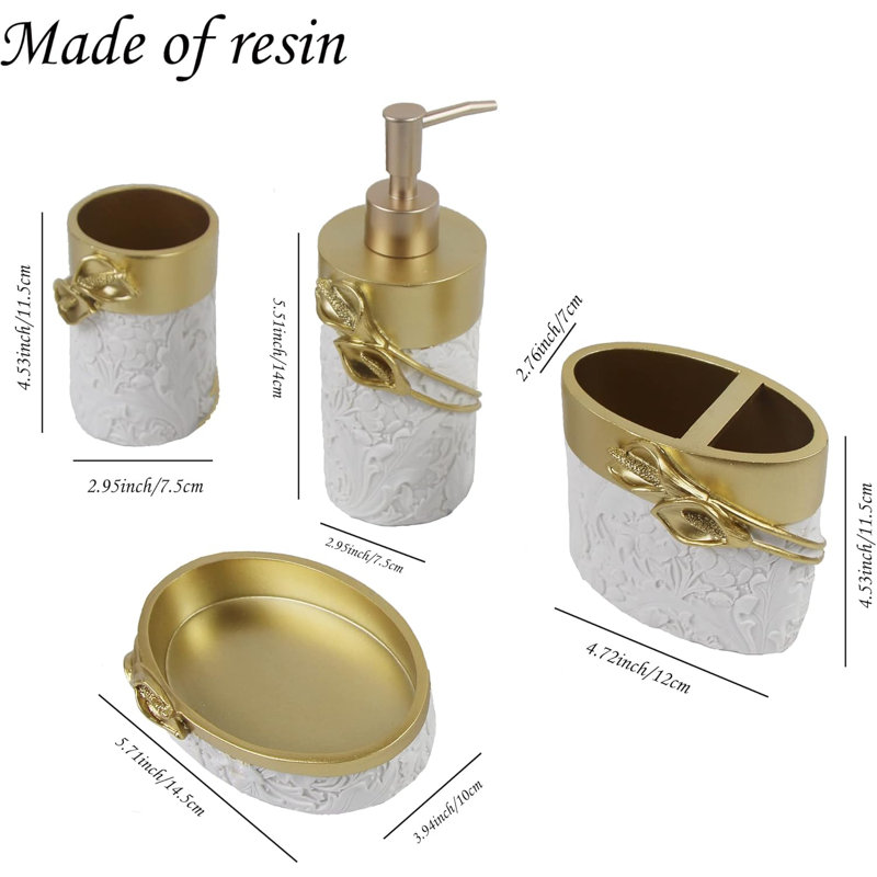 Bathroom accessory set