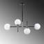 Jayapura 4 - Light Black/Chrome Sphere Pendant