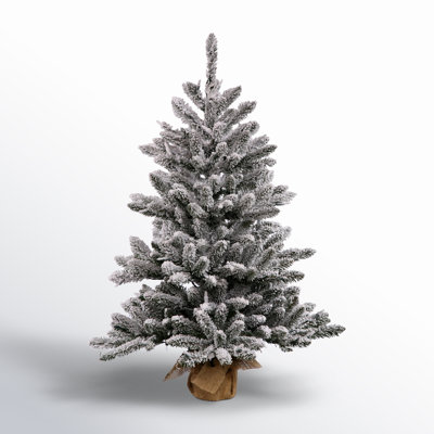 Flocked Anoka Pine Tabletop Artificial Christmas Tree
