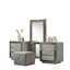 Ensemble de meuble-lavabo 1 pièce avec base de tabouret Glam Style