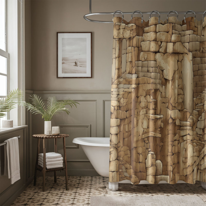 Rideau de douche Alizaye, H 74 po x l 71 po