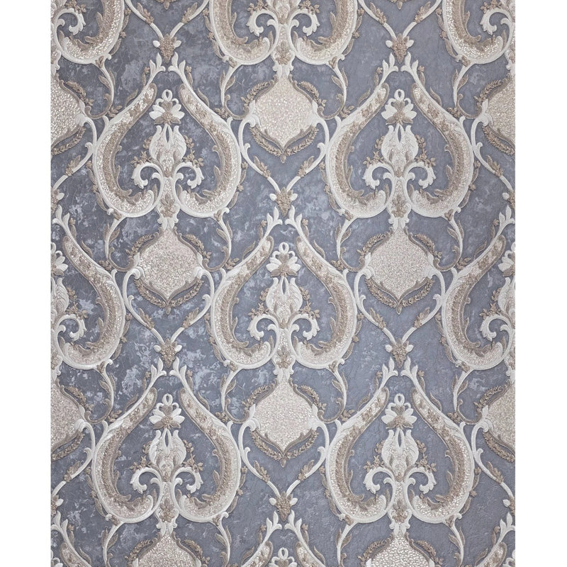 Rouleaux de papier peint damassé victorienne texturée