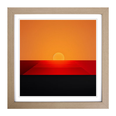 Sunset Minimalism No.1 - Framed Print