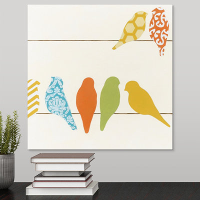 " Patterned Birds II " by The Novogratz Painting Print