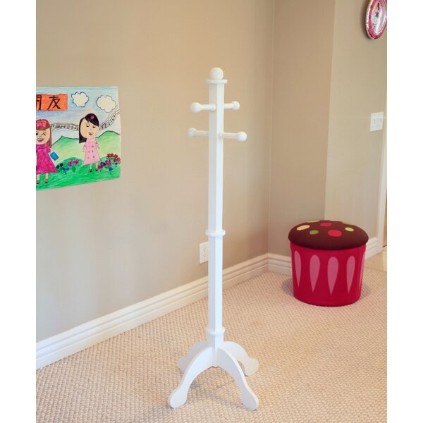 Zoomie Kids Ludgera Freestanding 4 - Hook Coat Rack