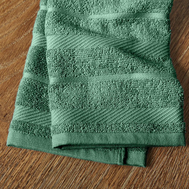KitchenAid Albany Kitchen Towel 4-Pack Set, Dark Green