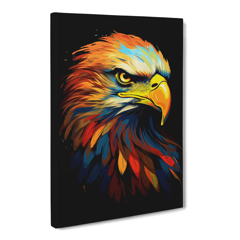 Eagle Minimalism Art - Print, 50cm H x 35cm W x 3cm D